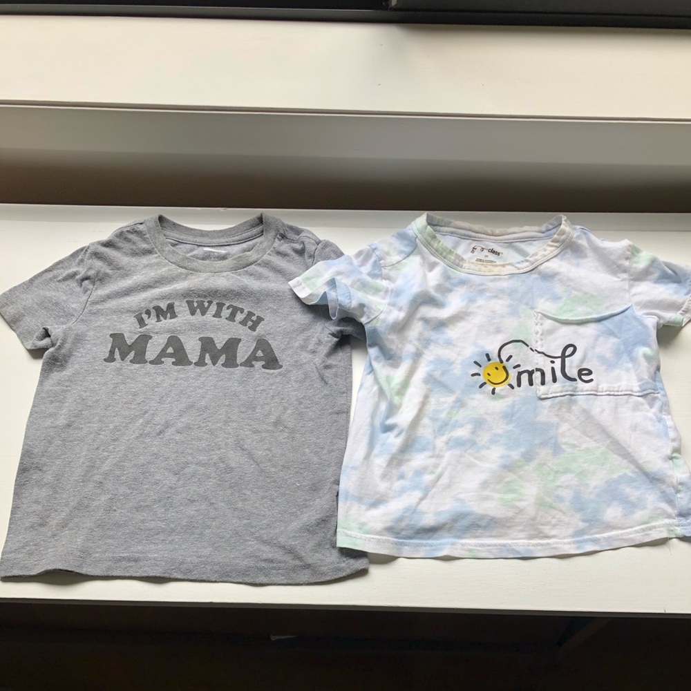 I’m with mama and Smile tee 4t/5t